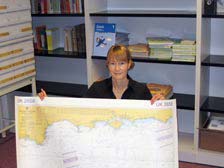 Christiane Guntermann an ihrem Arbeitsplatz